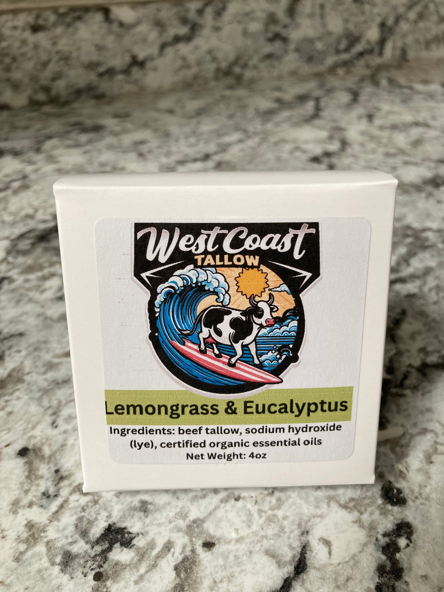 Pure Tallow Soap - Lemongrass & Eucalyptus